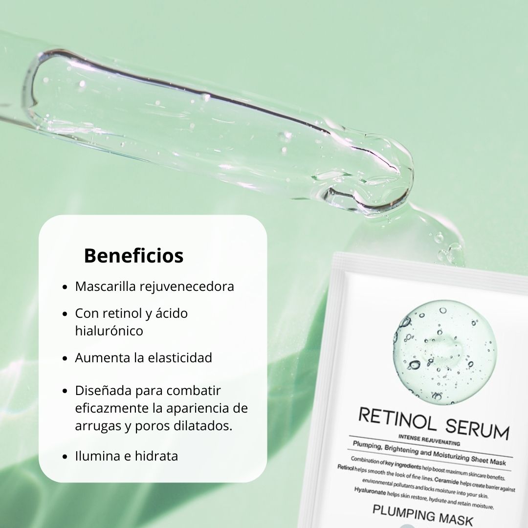 ✨ OOTD Retinol Serum Plumping Mask