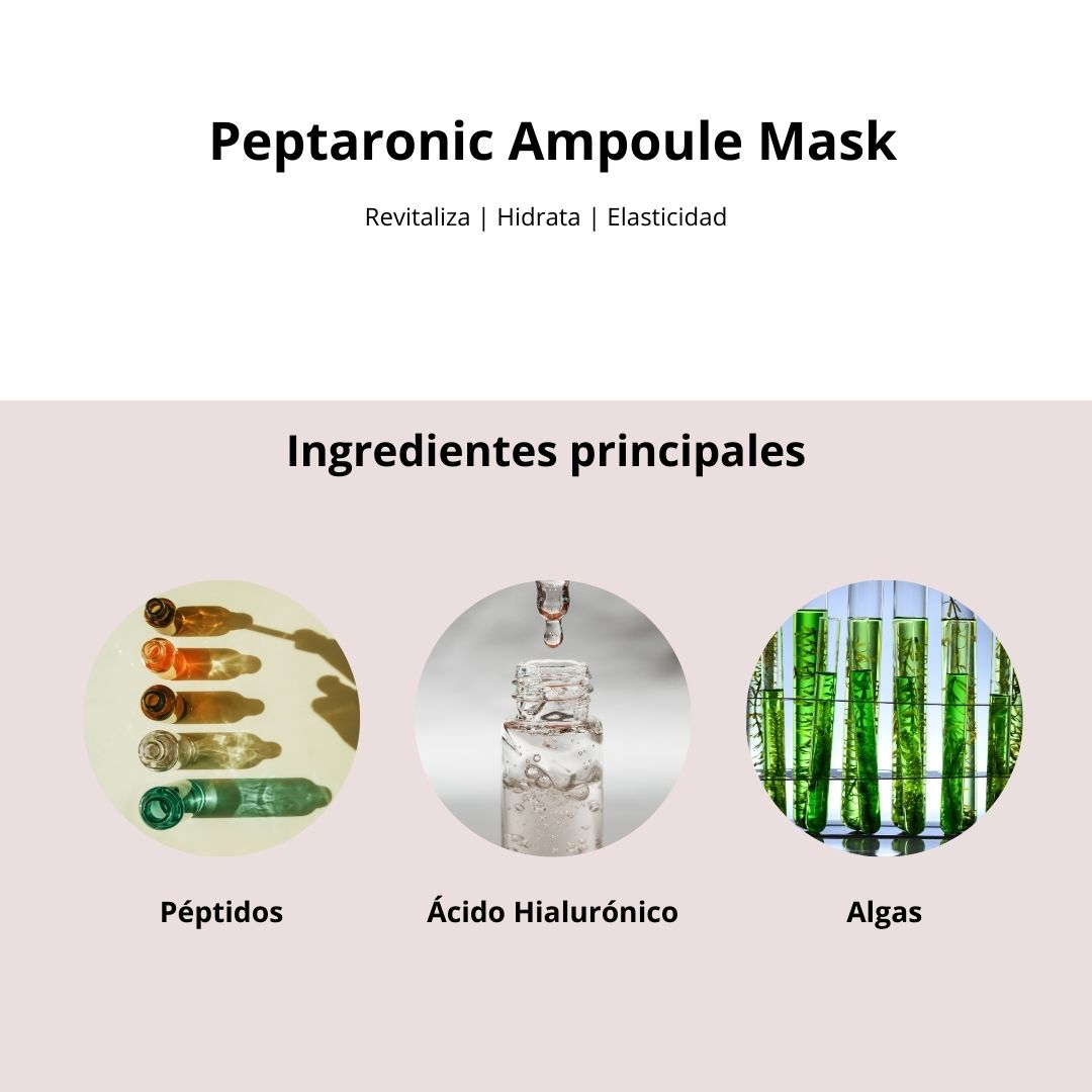 SNP Peptaronic Ampoule Mask | Mascarilla Hidratante con Péptidos