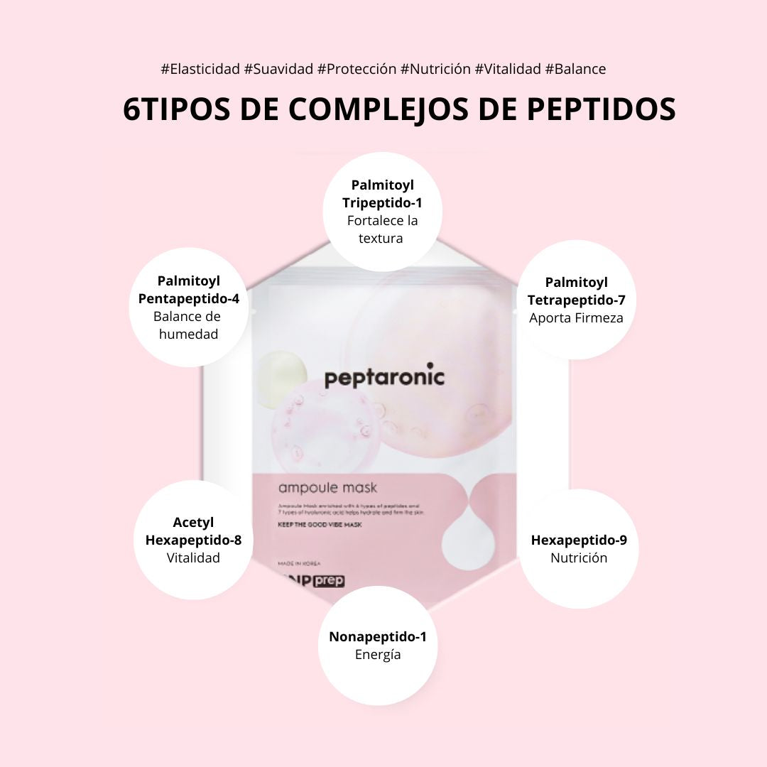 SNP Peptaronic Ampoule Mask | Mascarilla Hidratante con Péptidos